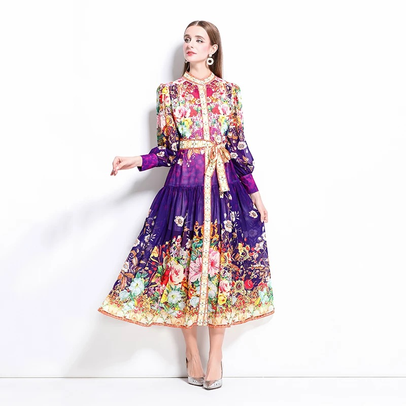 Her moment to shine print Dress ED186 images